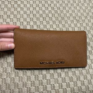 Michael Kors brown foldable wallet